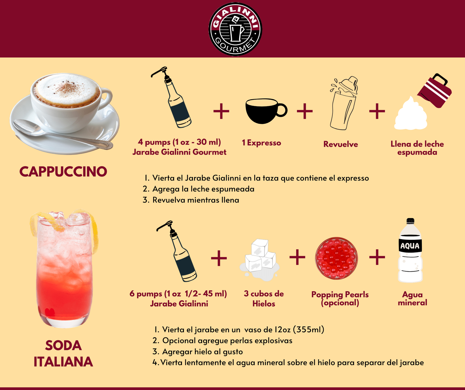 Jarabes Gialinni 12 pzas Botella 750ml c/u - Image 3