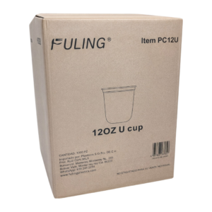 Vasos Pet Fondo U 12 Oz Para Bubble Caja 1000 pzas