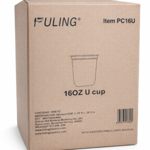 Vasos Pet Fondo U 16 Oz Para Bubble Caja 1000 pzas