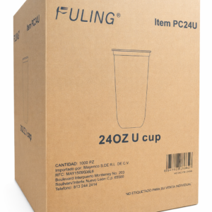 Vasos Fondo U 24 Oz Para Bubble Caja 1000 pzas